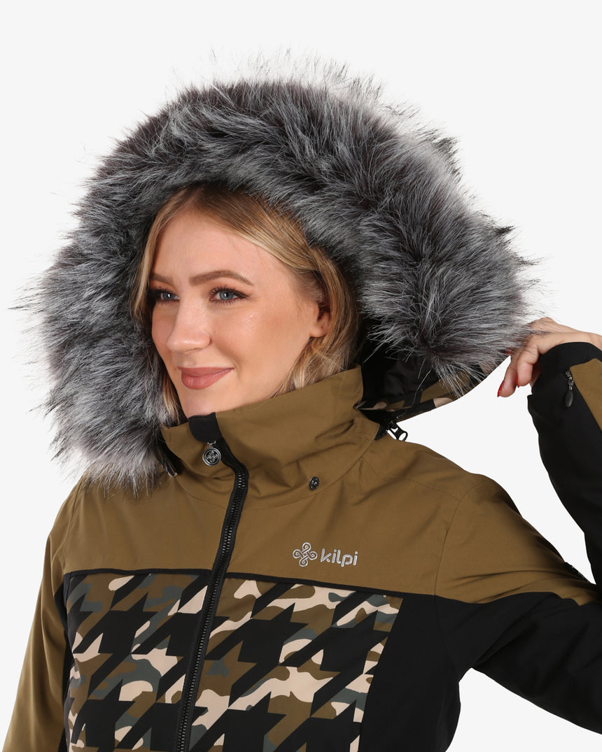 Women's ski jacket with integrated heating Kilpi CLAIR-W