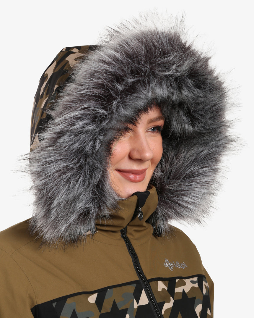 Women's ski jacket with integrated heating Kilpi CLAIR-W