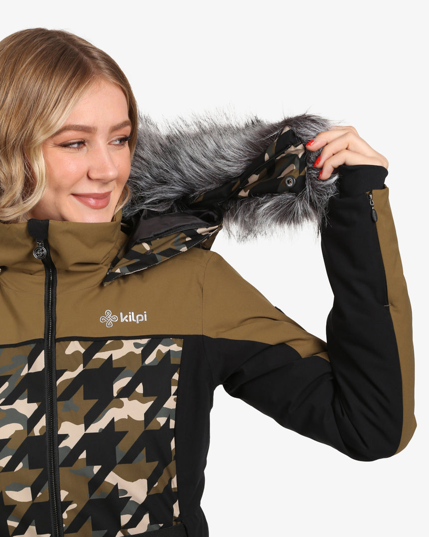 Women's ski jacket with integrated heating Kilpi CLAIR-W