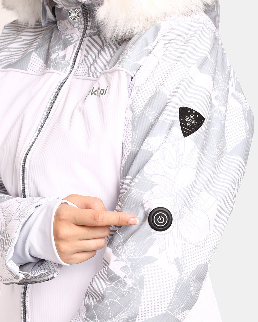 Women's ski jacket with integrated heating system Kilpi LENA-W