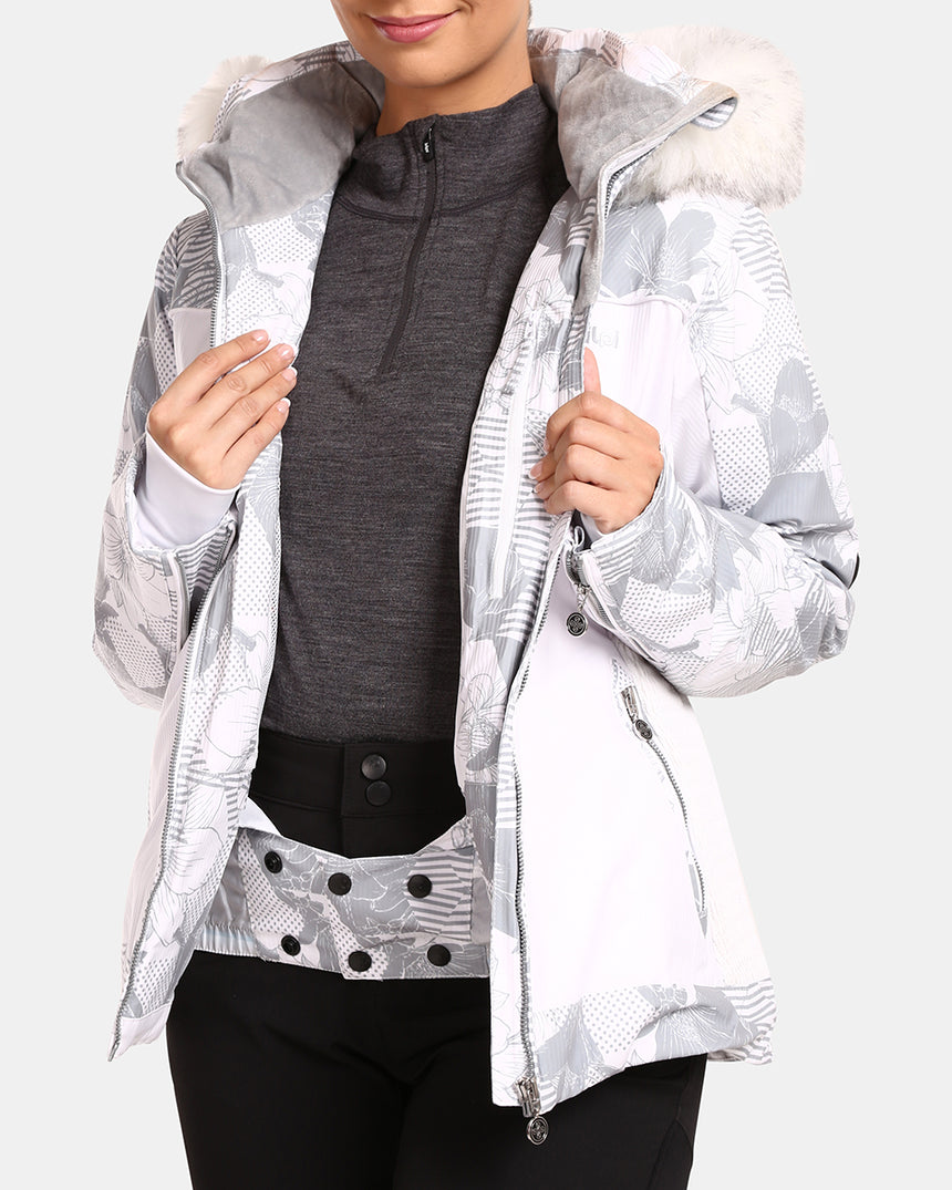 Women's ski jacket with integrated heating system Kilpi LENA-W