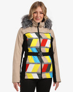 Women's ski jacket with integrated heating Kilpi CLAIR-W