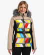 Women's ski jacket with integrated heating Kilpi CLAIR-W