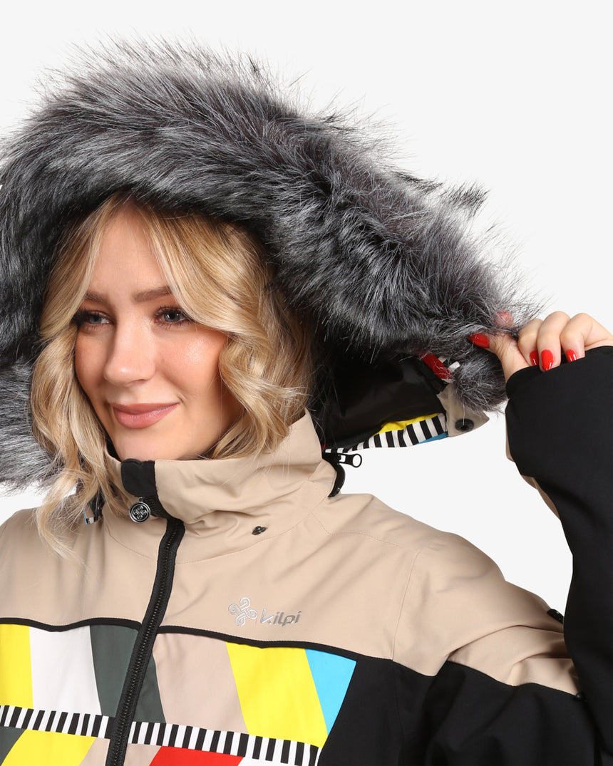 Women's ski jacket with integrated heating Kilpi CLAIR-W