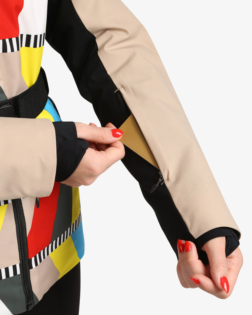 Women's ski jacket with integrated heating Kilpi CLAIR-W