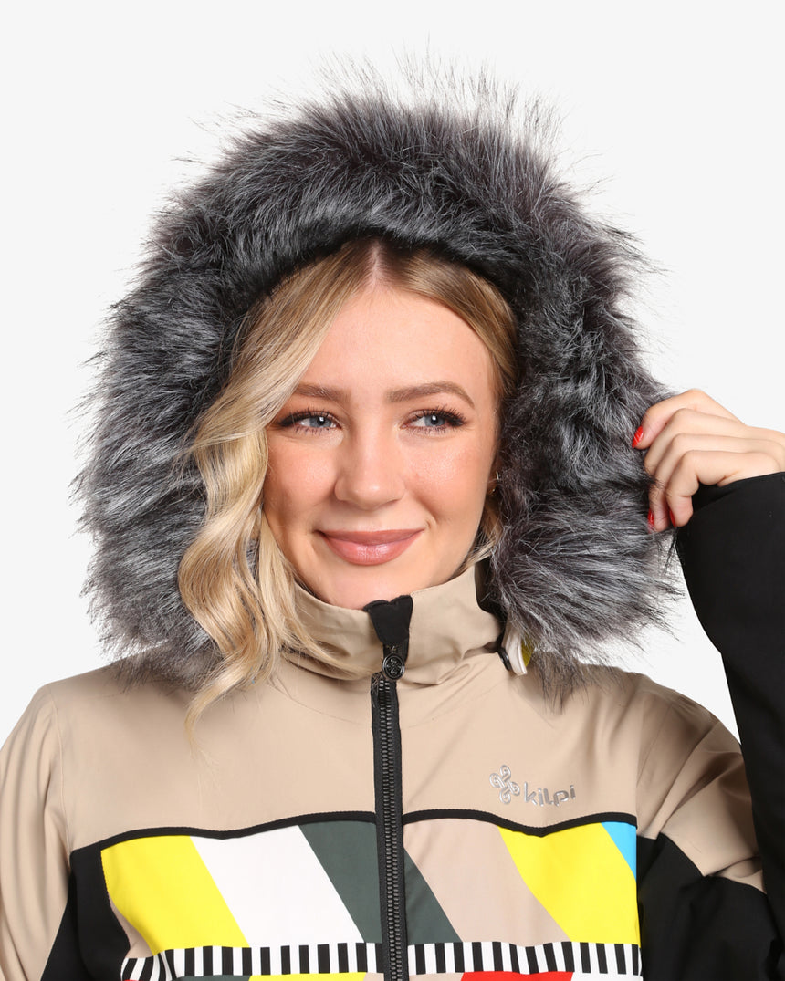 Women's ski jacket with integrated heating Kilpi CLAIR-W