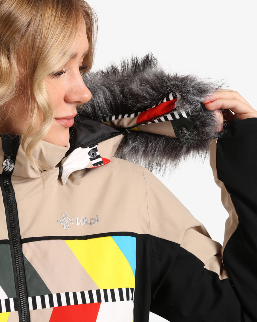 Women's ski jacket with integrated heating Kilpi CLAIR-W