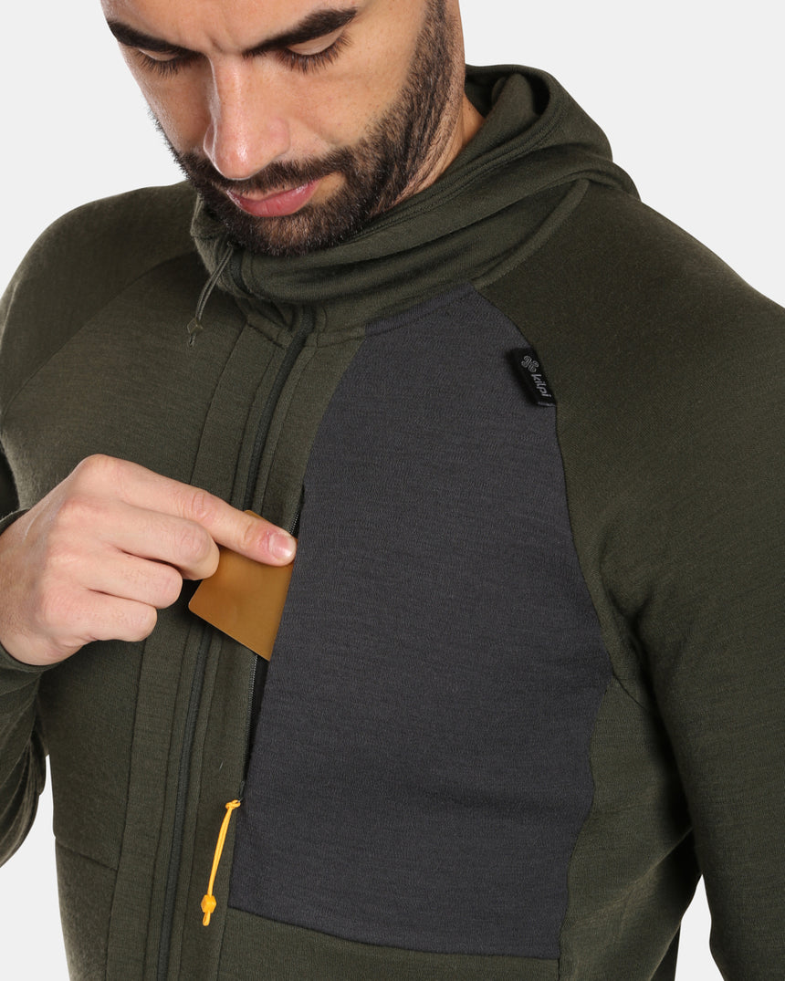 Men's merino sweater with hood Kilpi MERINI-M