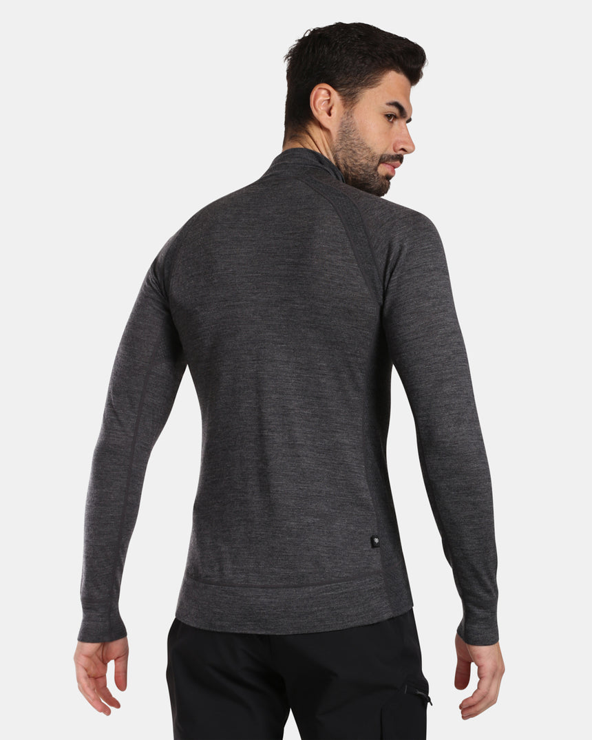 Men's long sleeve merino wool base layer top Kilpi JAGER-M