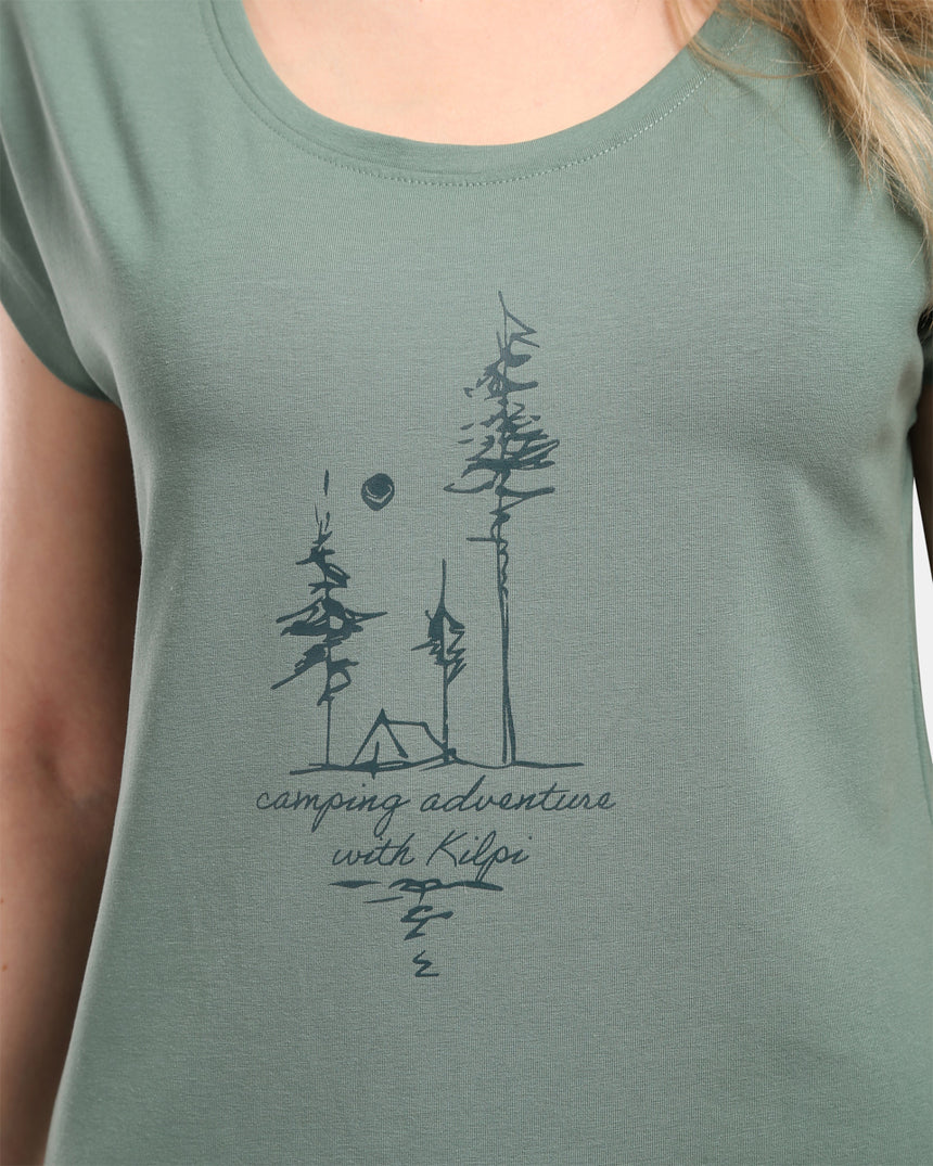 Women's cotton T-shirt roane w Kilpi ROANE-W