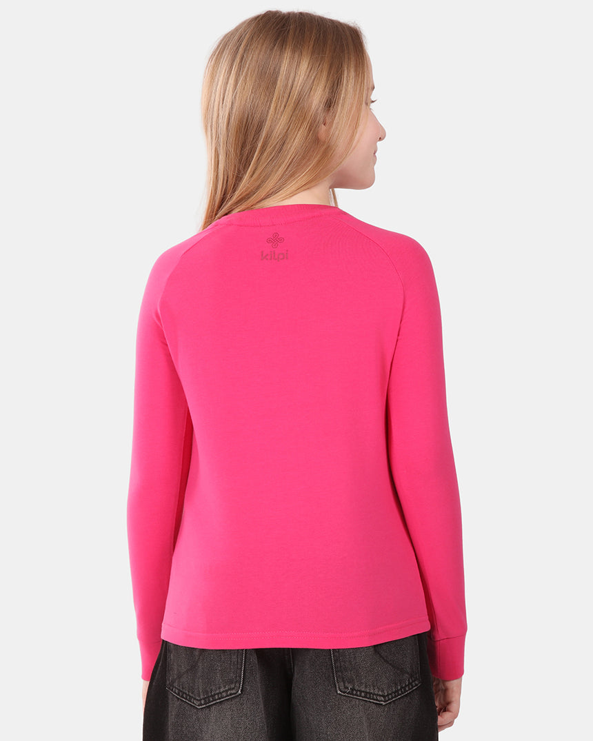 Girl's cotton long-sleeve T-shirt Kilpi VERATI-JG