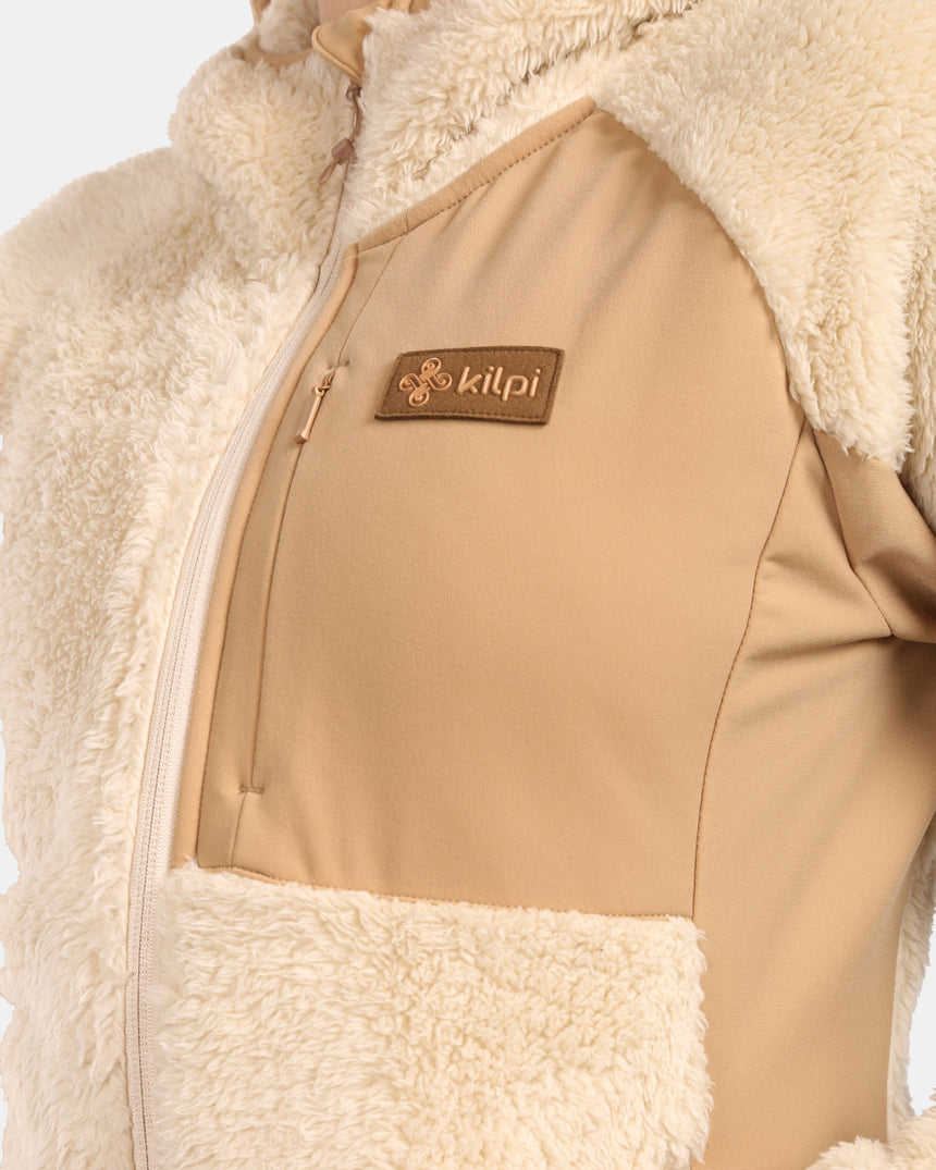 Women's hairy fleece hoodie Kilpi NORKA-W