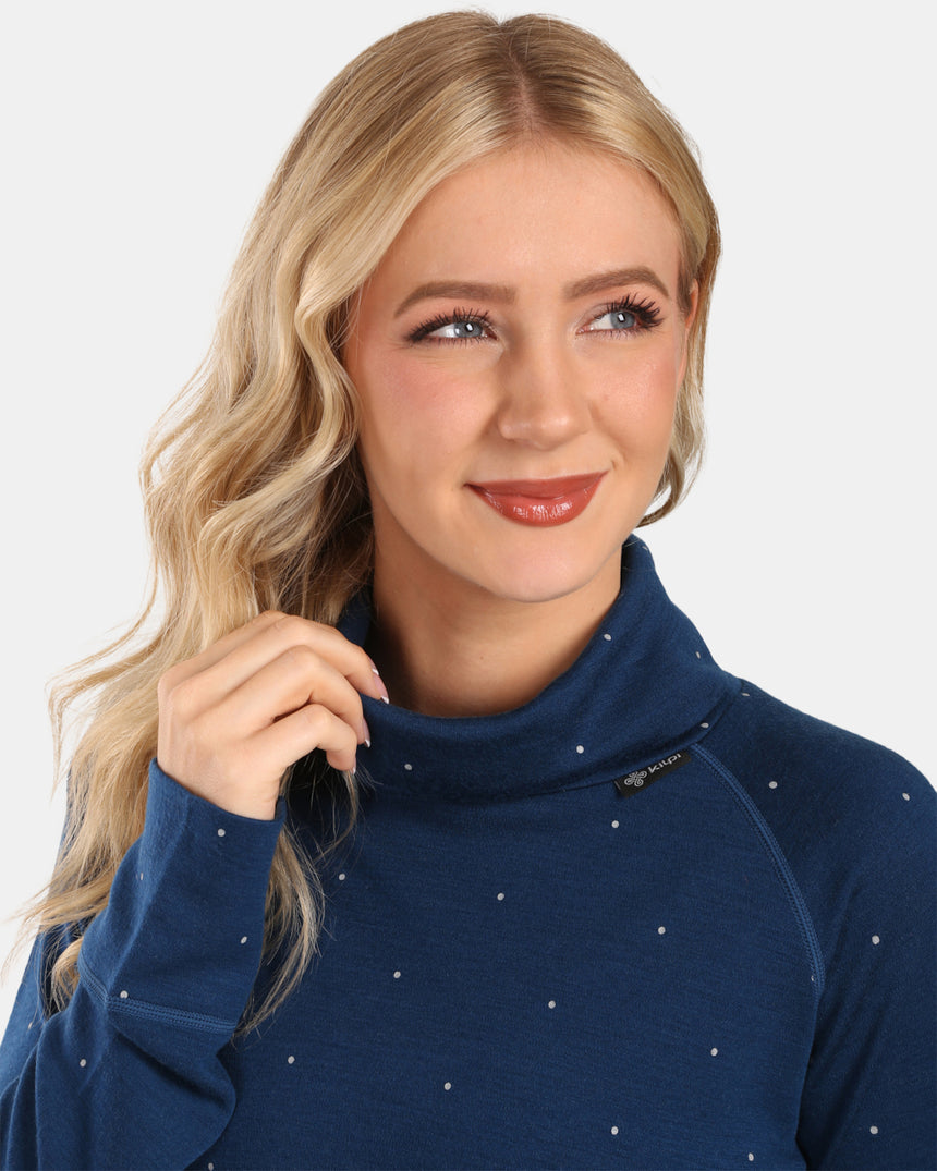 Women's merino wool base layer turtleneck Kilpi JANNU-W