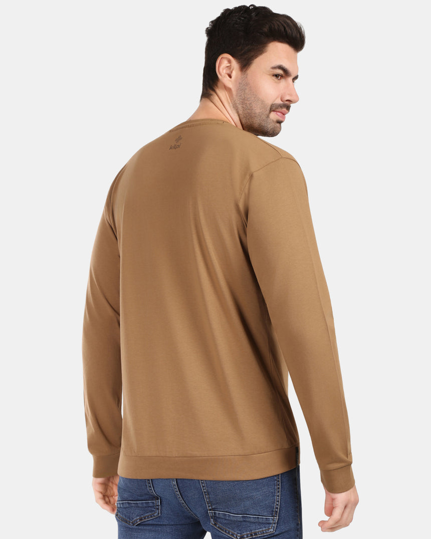 Men's cotton long-sleeve T-shirt Kilpi BASE-M