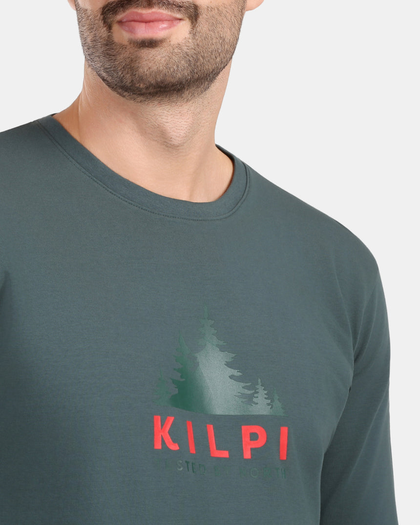 Men's cotton long-sleeve T-shirt Kilpi BASE-M
